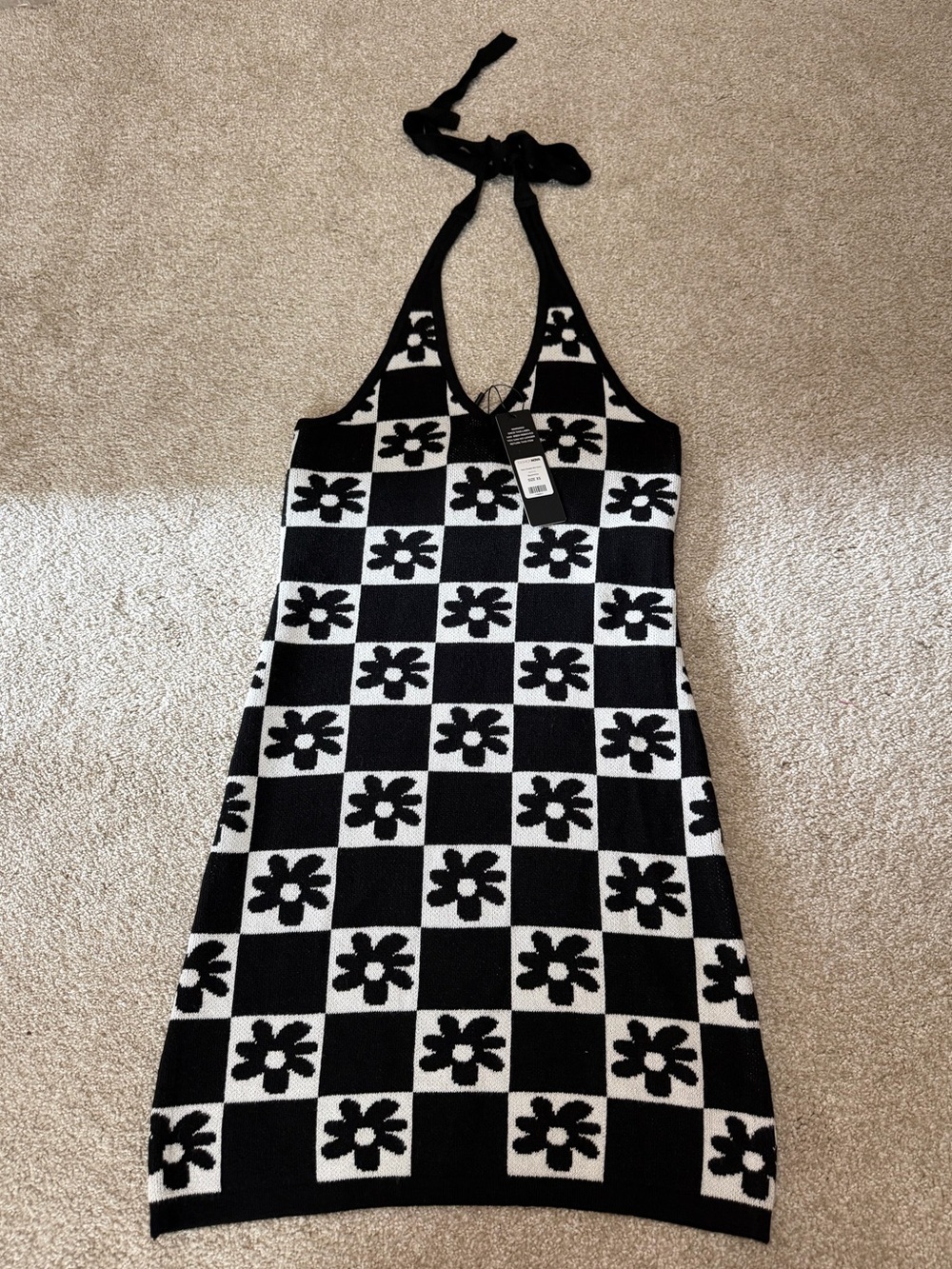 NWT Fashion Nova flower halter dress